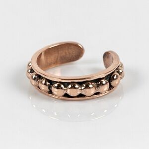 Solid Copper Adjustable Ring Ball Stud Band